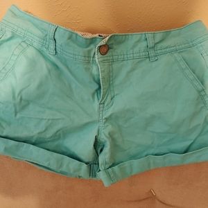 Sz 6 Turquoise Aeropostale Twill Shorts